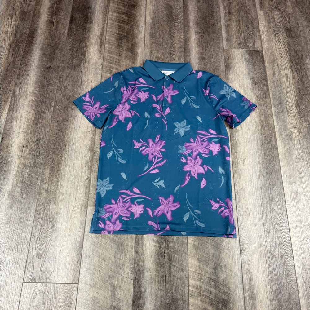 All In Motion Floral Print Polo‎ Top